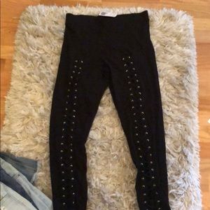 Lace up leggings